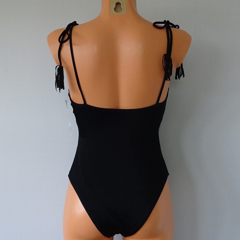 California Waves One Piece Ribbed Swimsuit NWT - Picture 3 of 4
